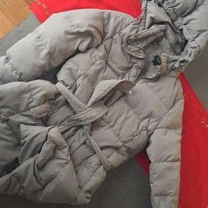 J Crew sz small gray down coat
